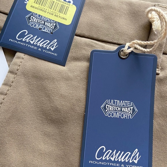 Roundtree and Yorke Men’s Brown Pants - Picture 3 of 4